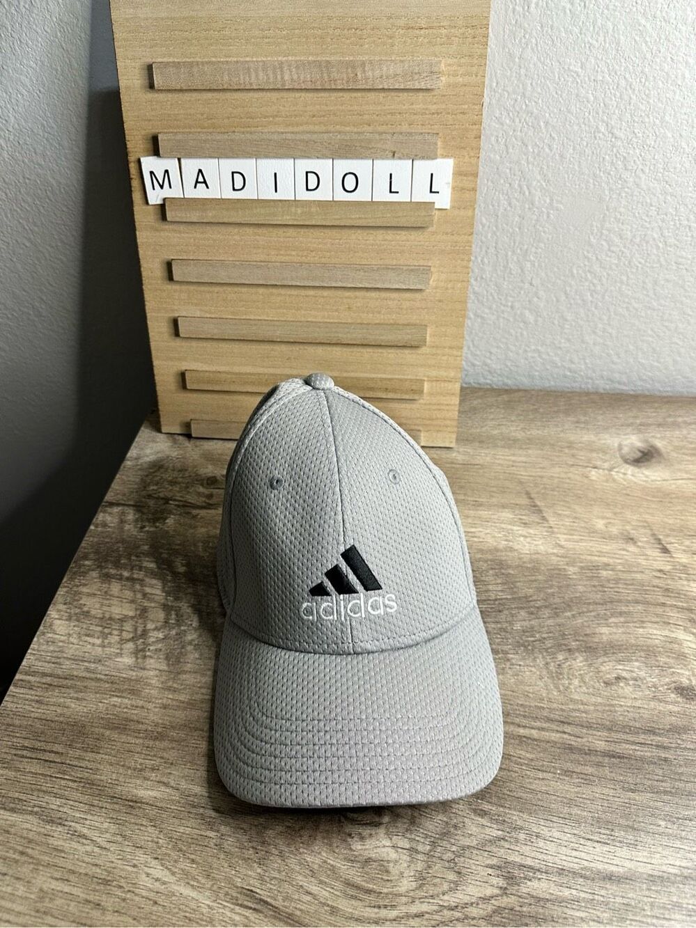 Adidas Grey Men’s Fitted Hat Size S/M